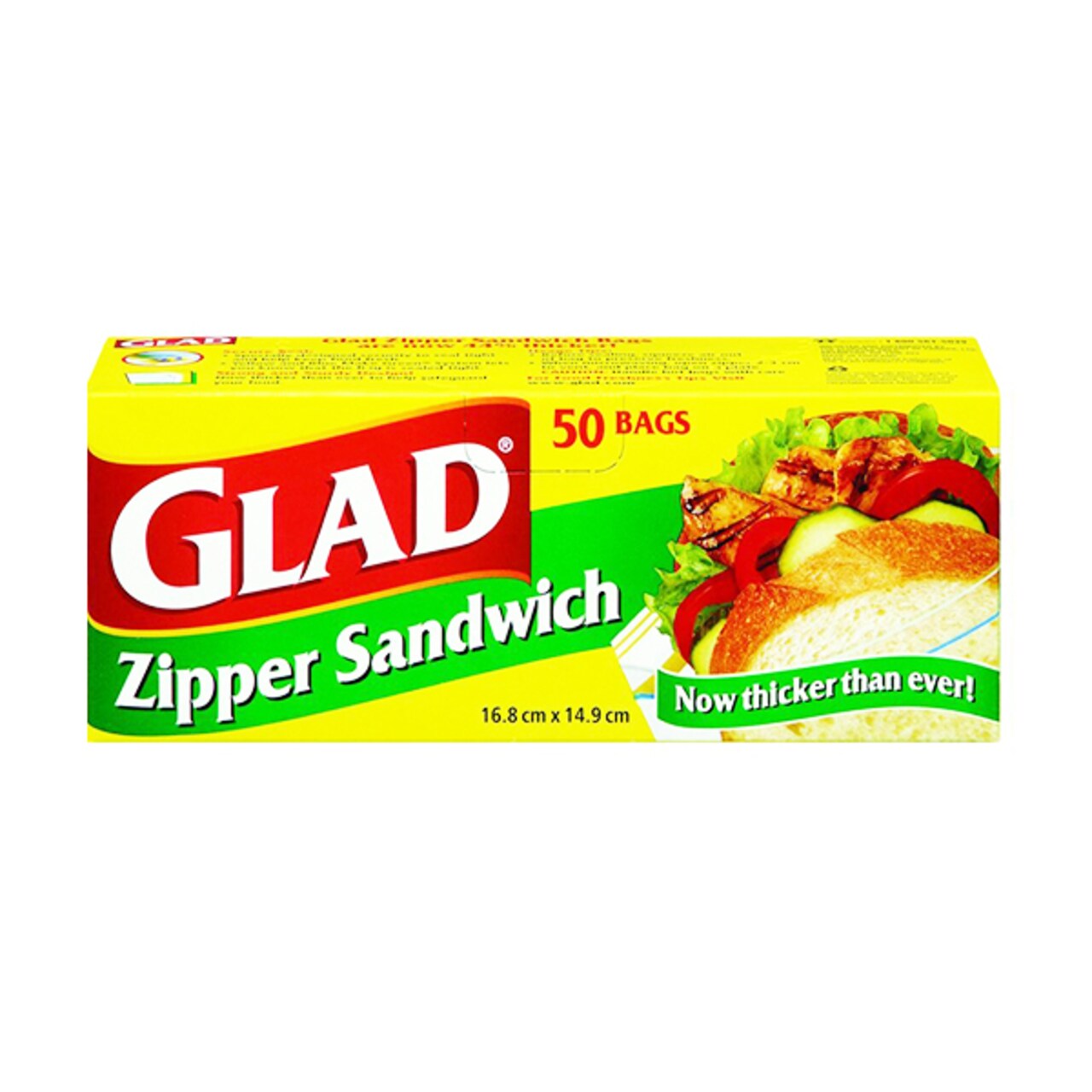 Glad Sandwich Zipper Bags (50 Bags)